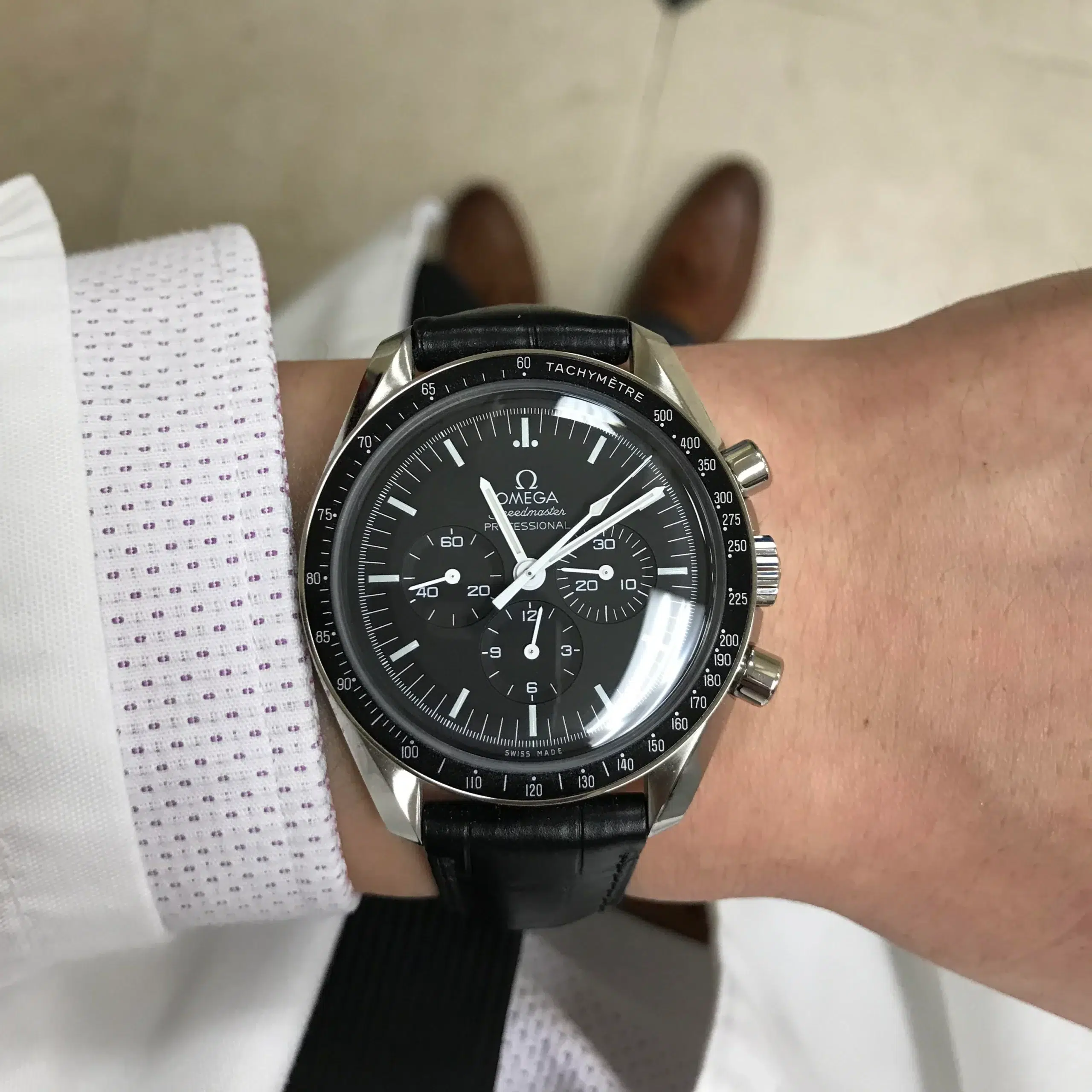 speedmaster leather strap